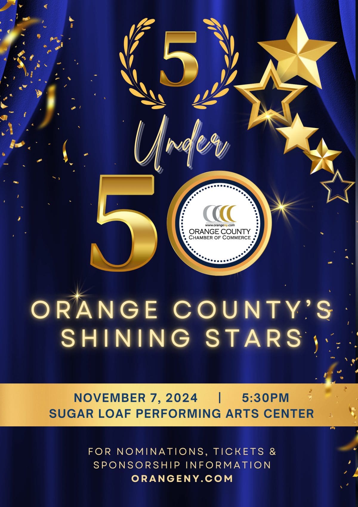 Orange County Chamber of Commerce Announces Inaugural Professional Awards: “5 Under 50; The Shining Stars!”