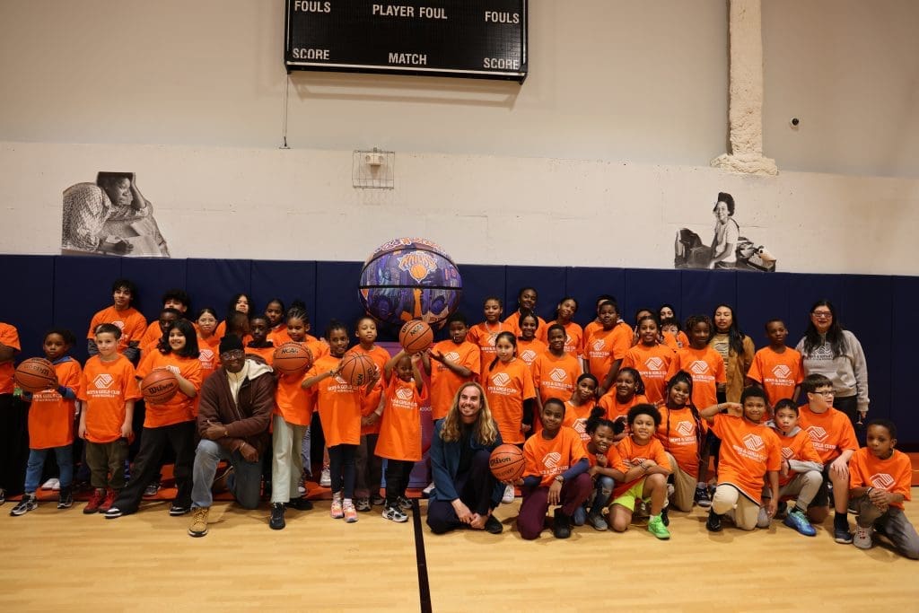Group of kids with roundball rock