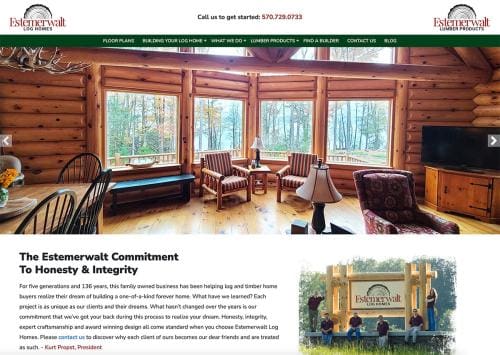 Estemerwalt Log Homes and Lumber Products